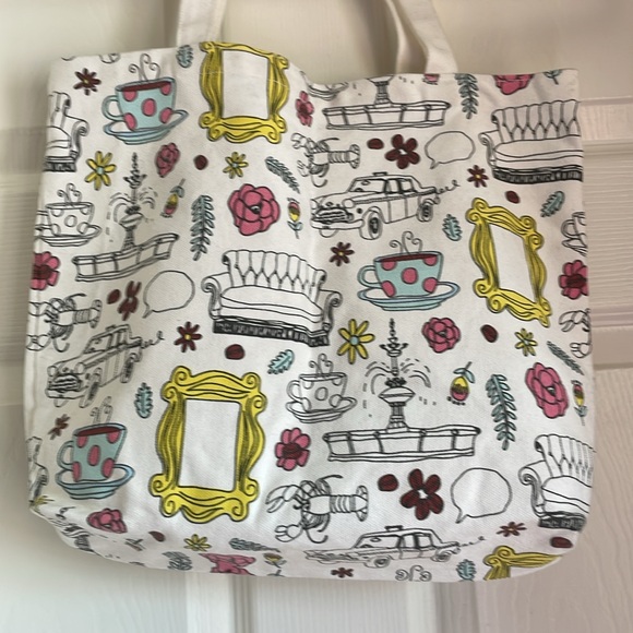 NWT Friends Theme Canvas Tote - Picture 5 of 8